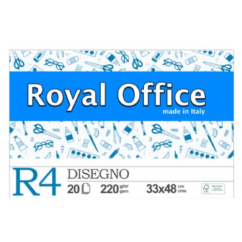BLOCCO ROYAL OFFICE R4 33X48 RIQUADRATO 220GR 20FG